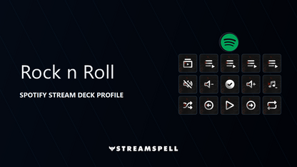 Rock n Roll Spotify Stream Deck Profile cover