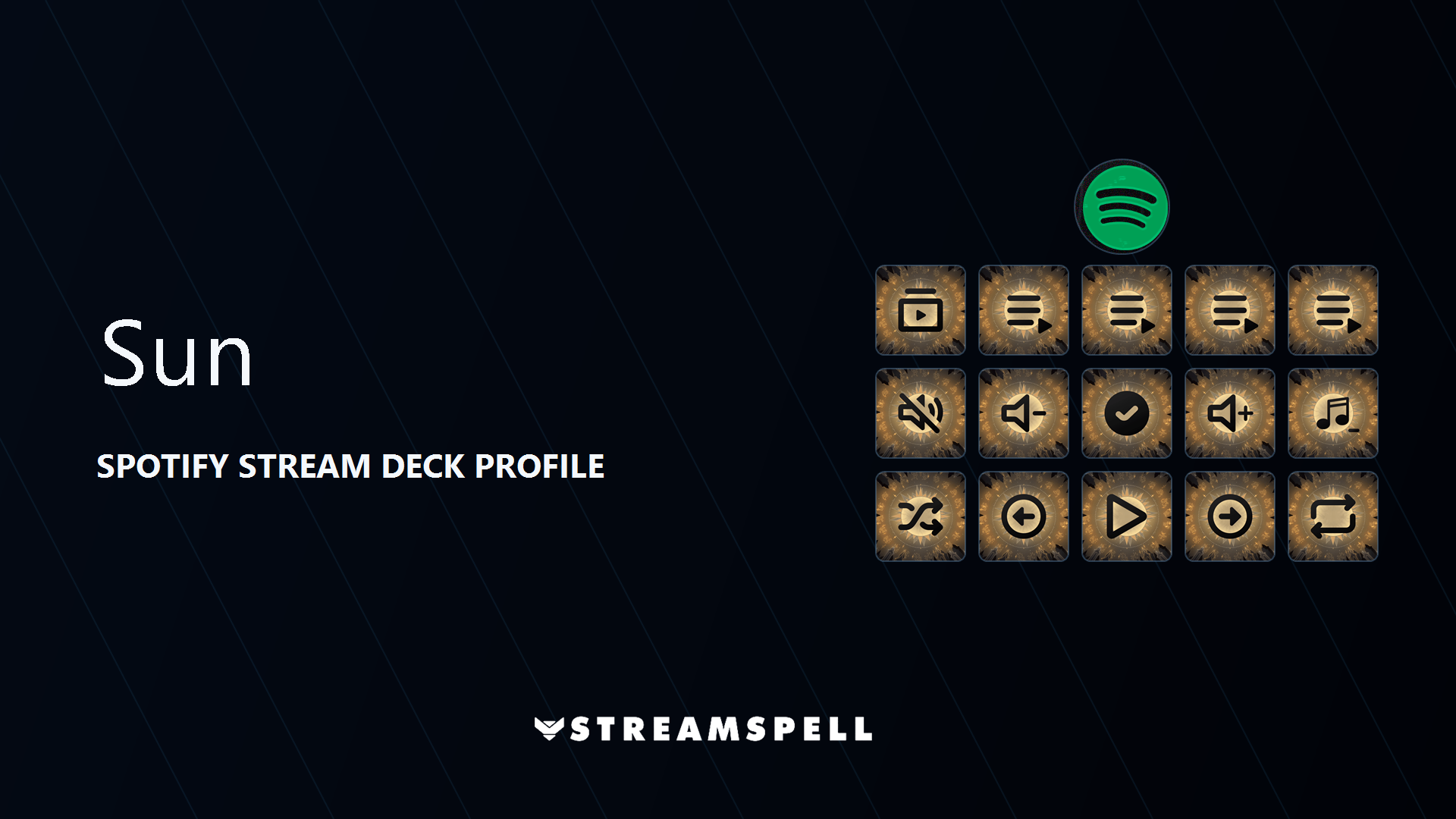 Sun Spotify Stream Deck Profile cover