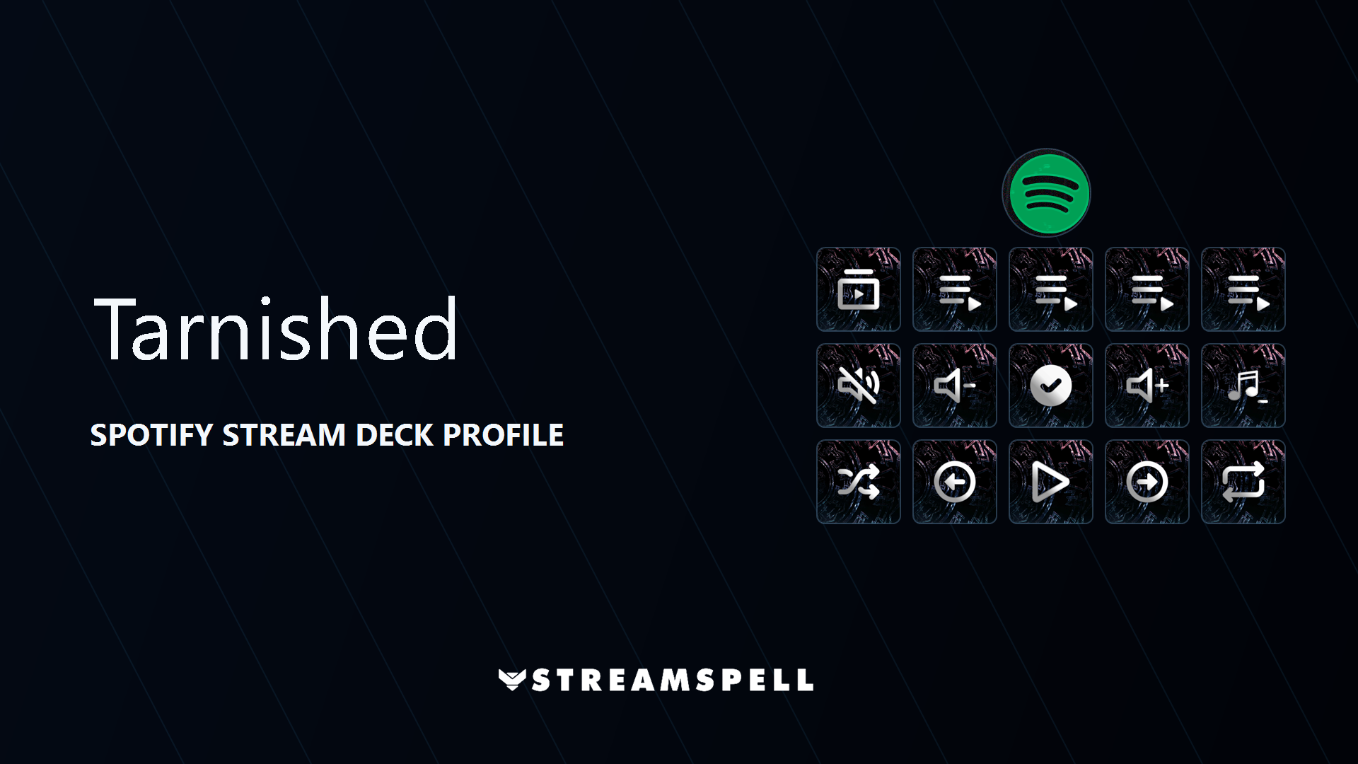 Tarnished Spotify Stream Deck Profile cover