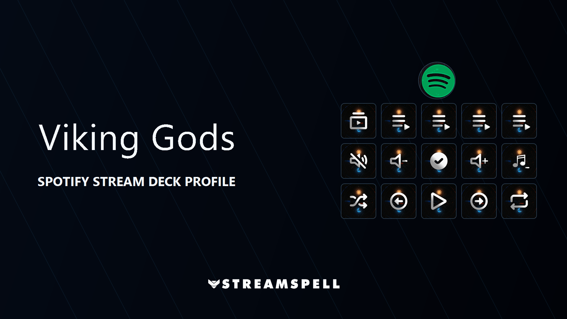 Viking Gods Spotify Stream Deck Profile cover