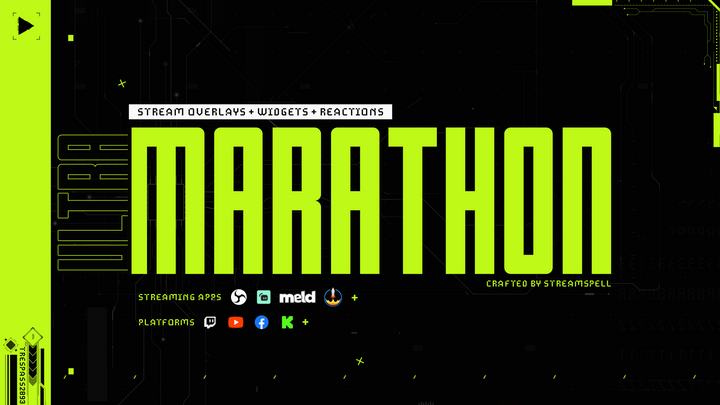 Marathon Stream Overlays and Widgets - StreamSpell