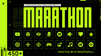 MARATHON Stream Deck Profile for OBS and Icons