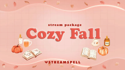 Cozy Fall Stream Overlay Package