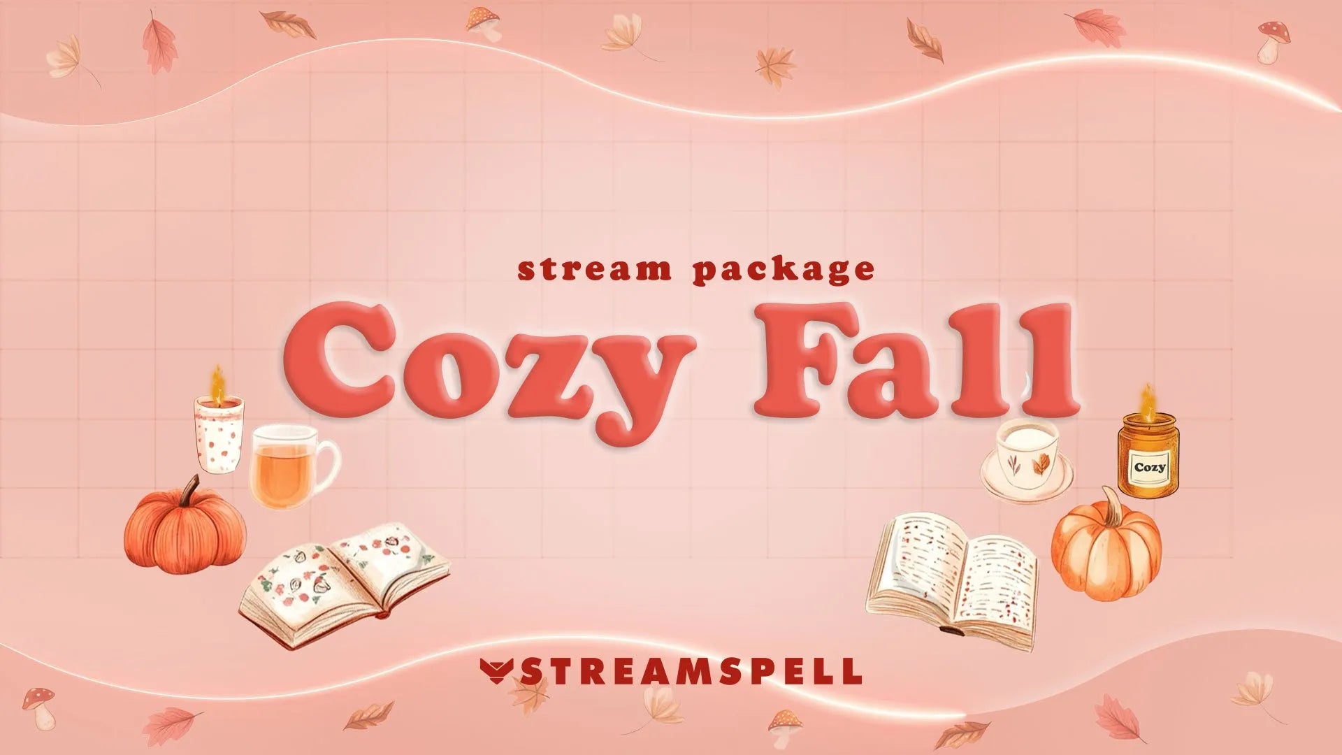 Cozy Fall Stream Overlay Package