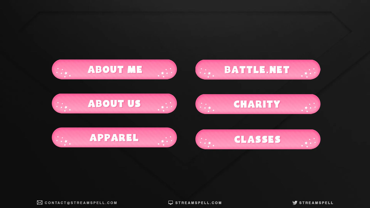 Cute Pink Stream Panels by StreamSpell