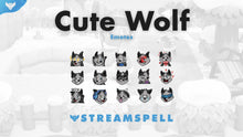 Load image into Gallery viewer, Cute Wolf Emotes &amp; Badges