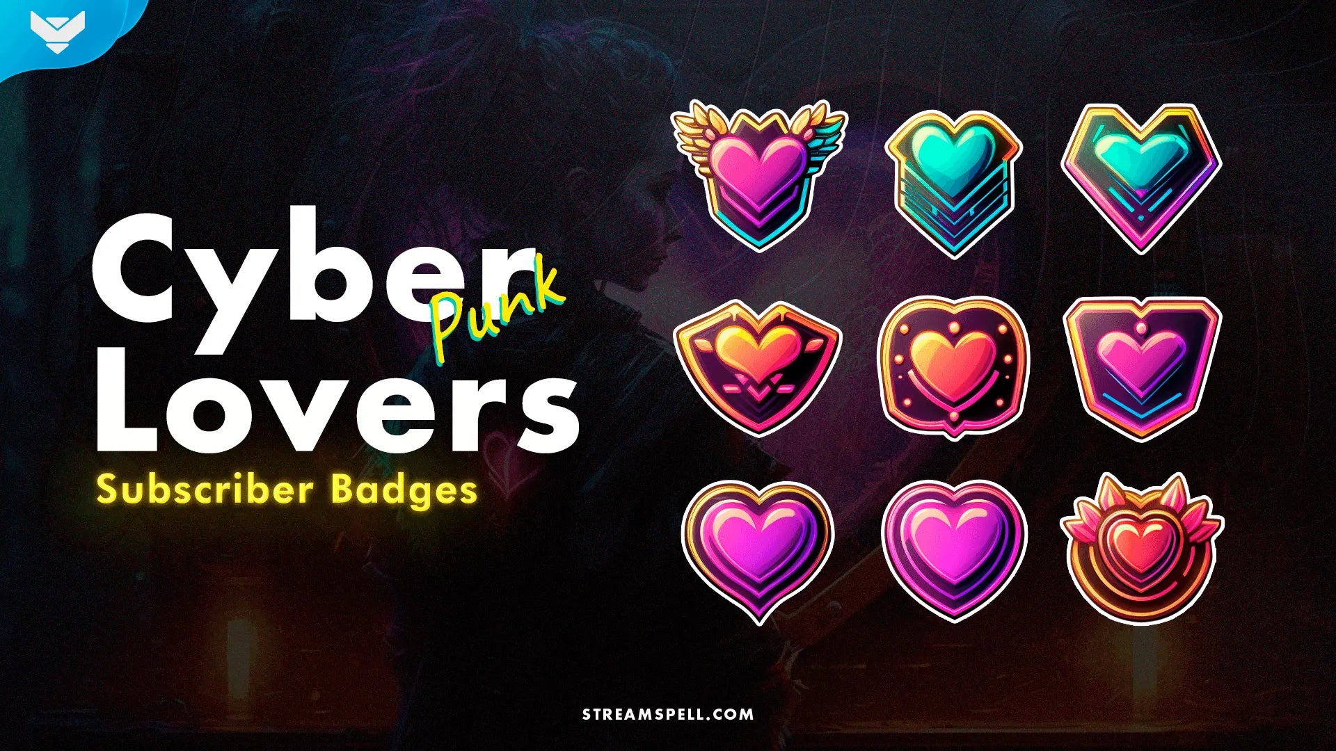 Cyberpunk Lovers Sub Badges