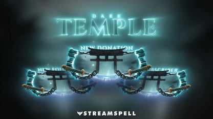 Dark Temple Stream Overlay
