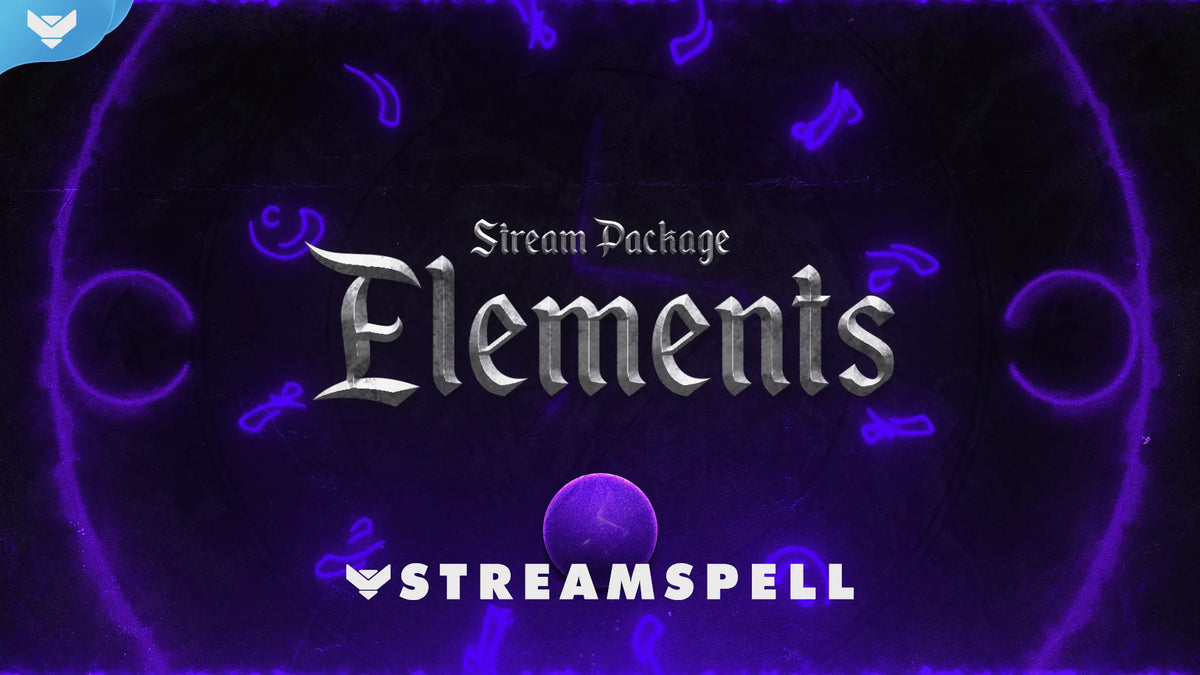 Animated Element Stream Elements: Electric Stream Package | StreamSpell