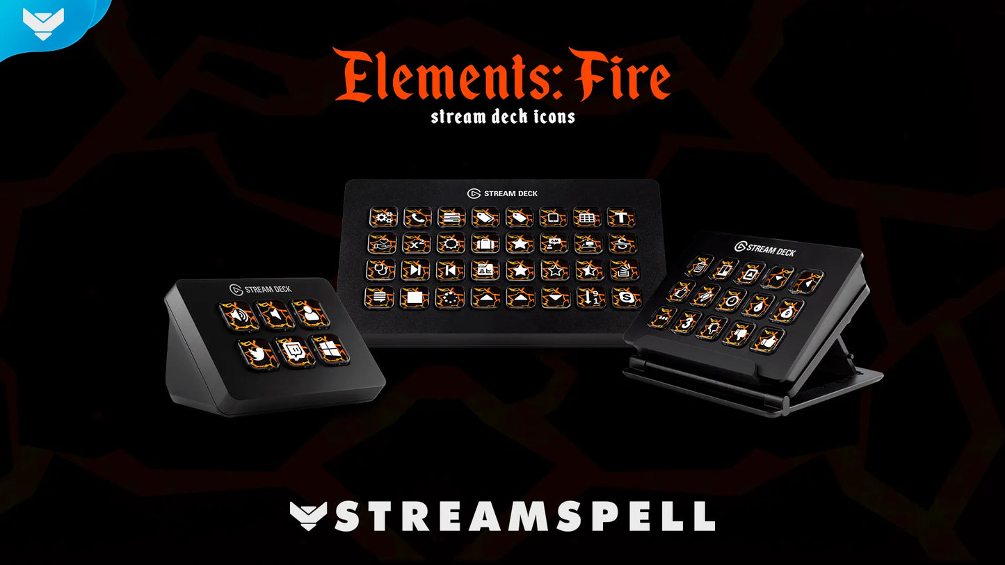 Elements: Fire Stream Deck Icons