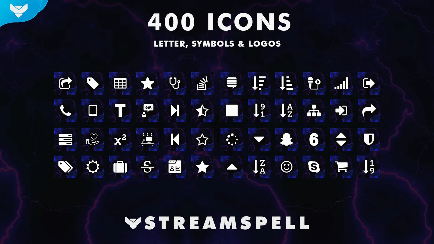 Elements: Thunder Stream Deck Icons