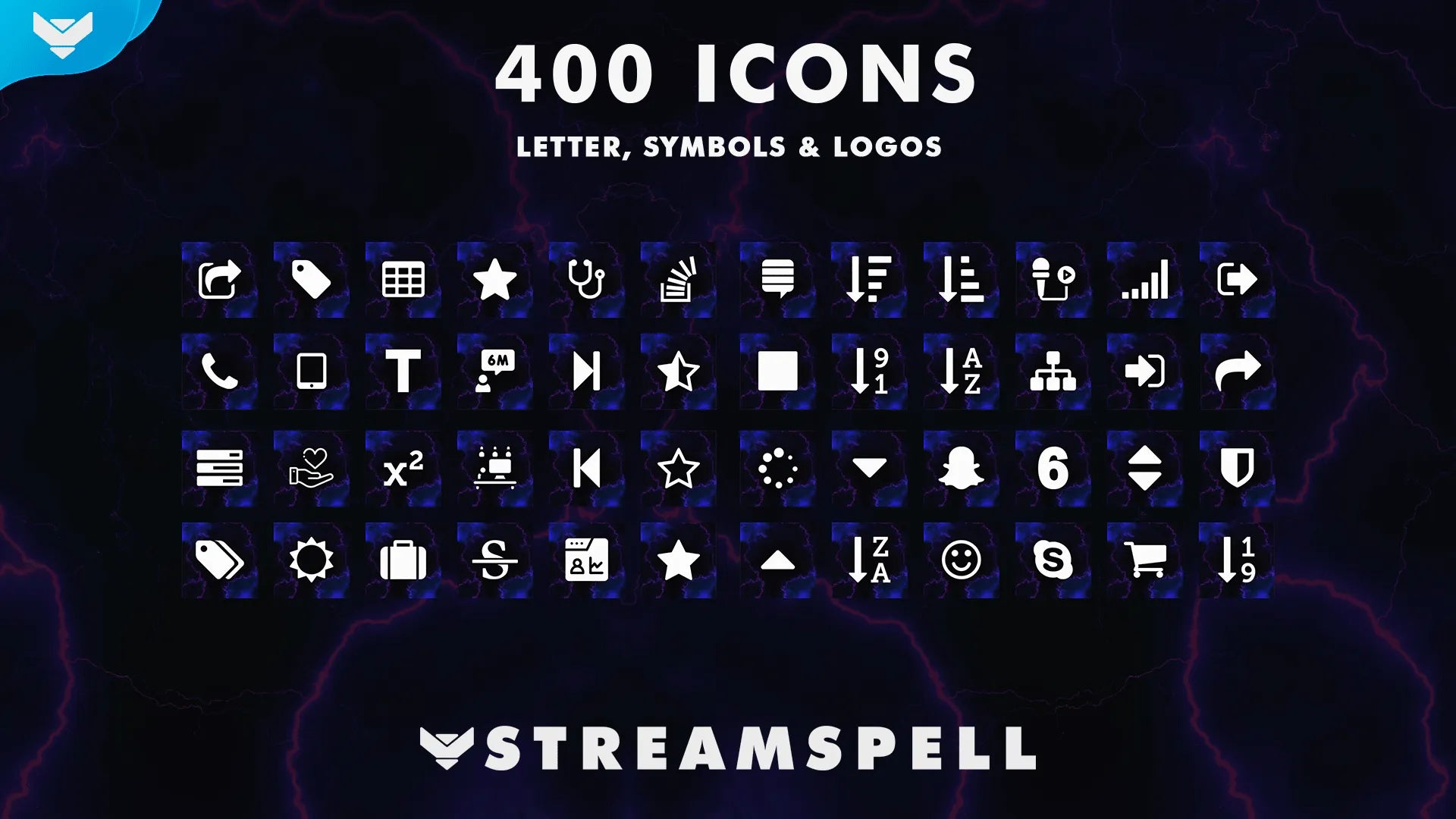Elements: Thunder Stream Deck Icons