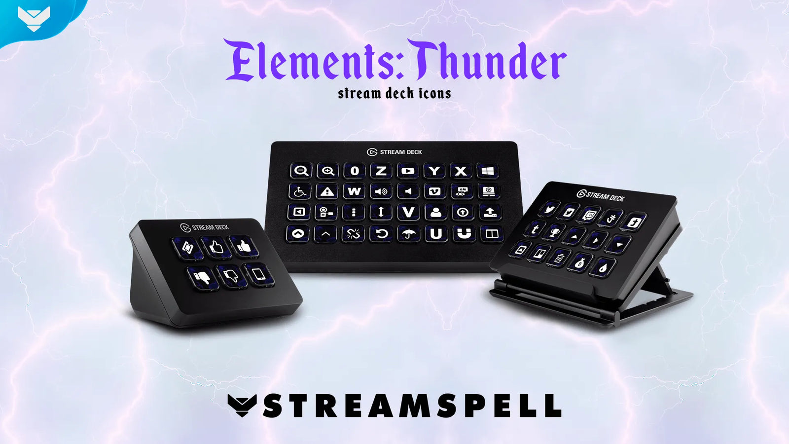 Elements: Thunder Stream Deck Icons