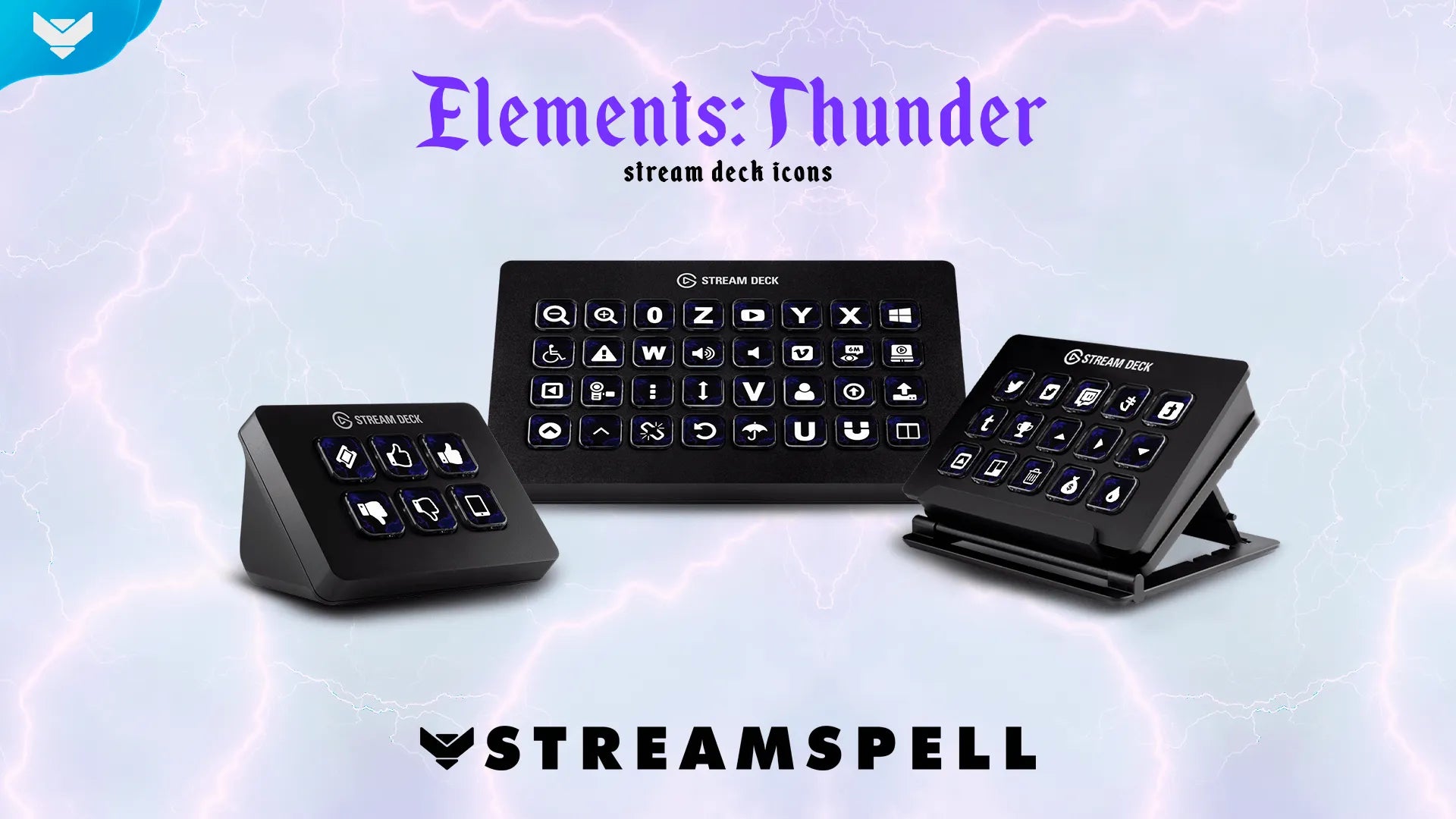 Elements: Thunder Stream Deck Icons