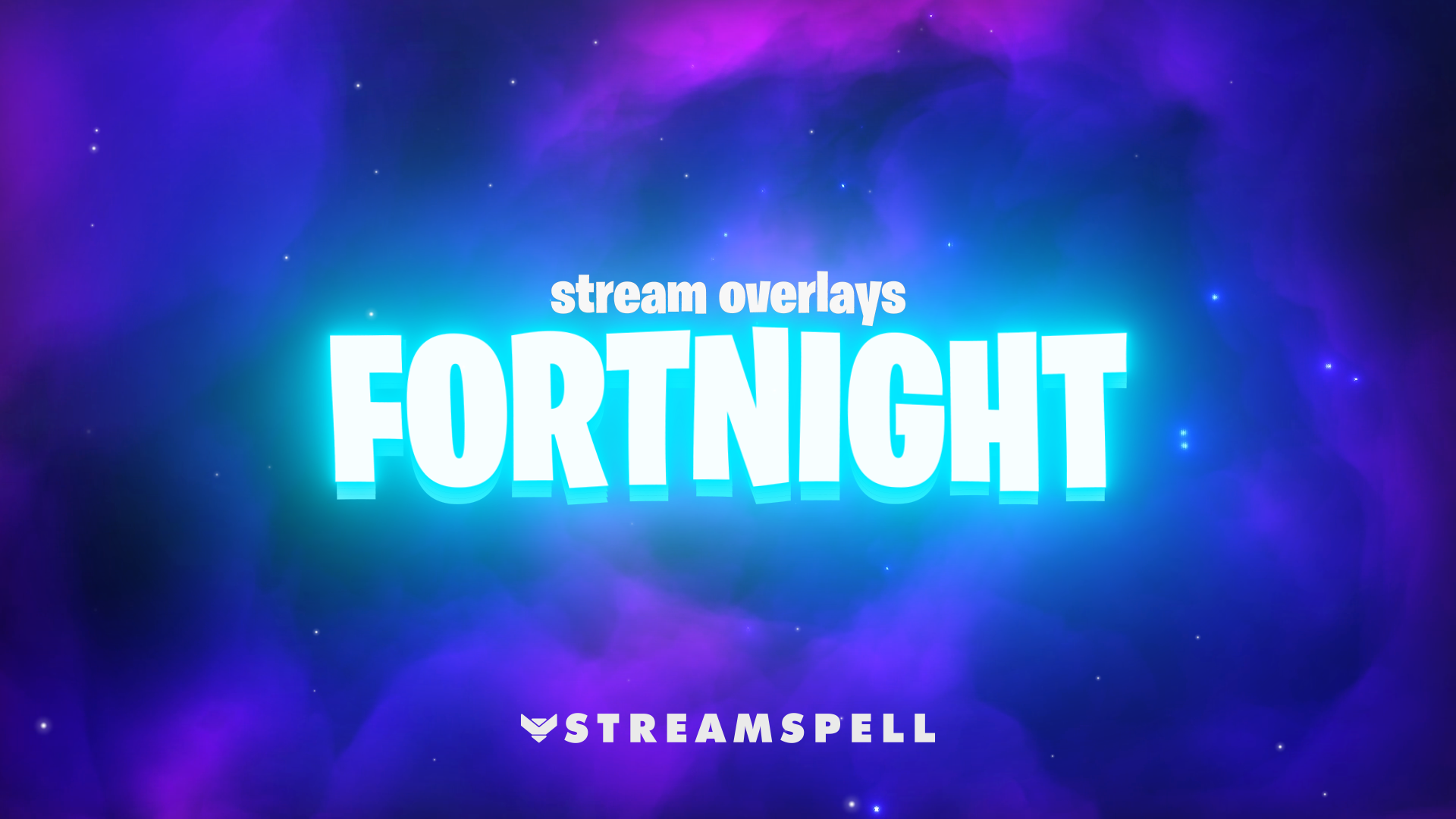 Fortnite animated stream overlays package for Twitch, OBS and Streamlabs with reactive victory and shield effects.