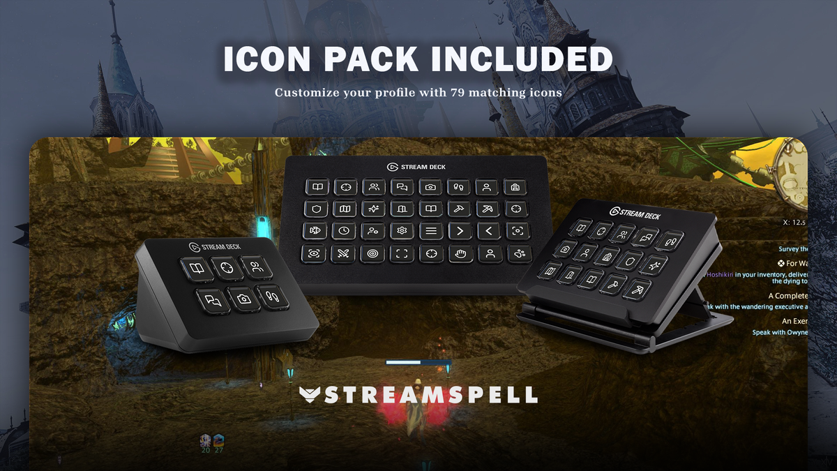 Final Fantasy XIV Icon Pack Included