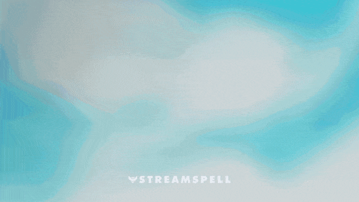 Animated preview of the Gamer Night Stream Package Christmas Version by StreamSpell: cozy neon gamer bedroom setup with glowing blue lights and festive details. Perfect for Twitch, YouTube, and Kick streamers using OBS Studio, Streamlabs, or StreamElements.