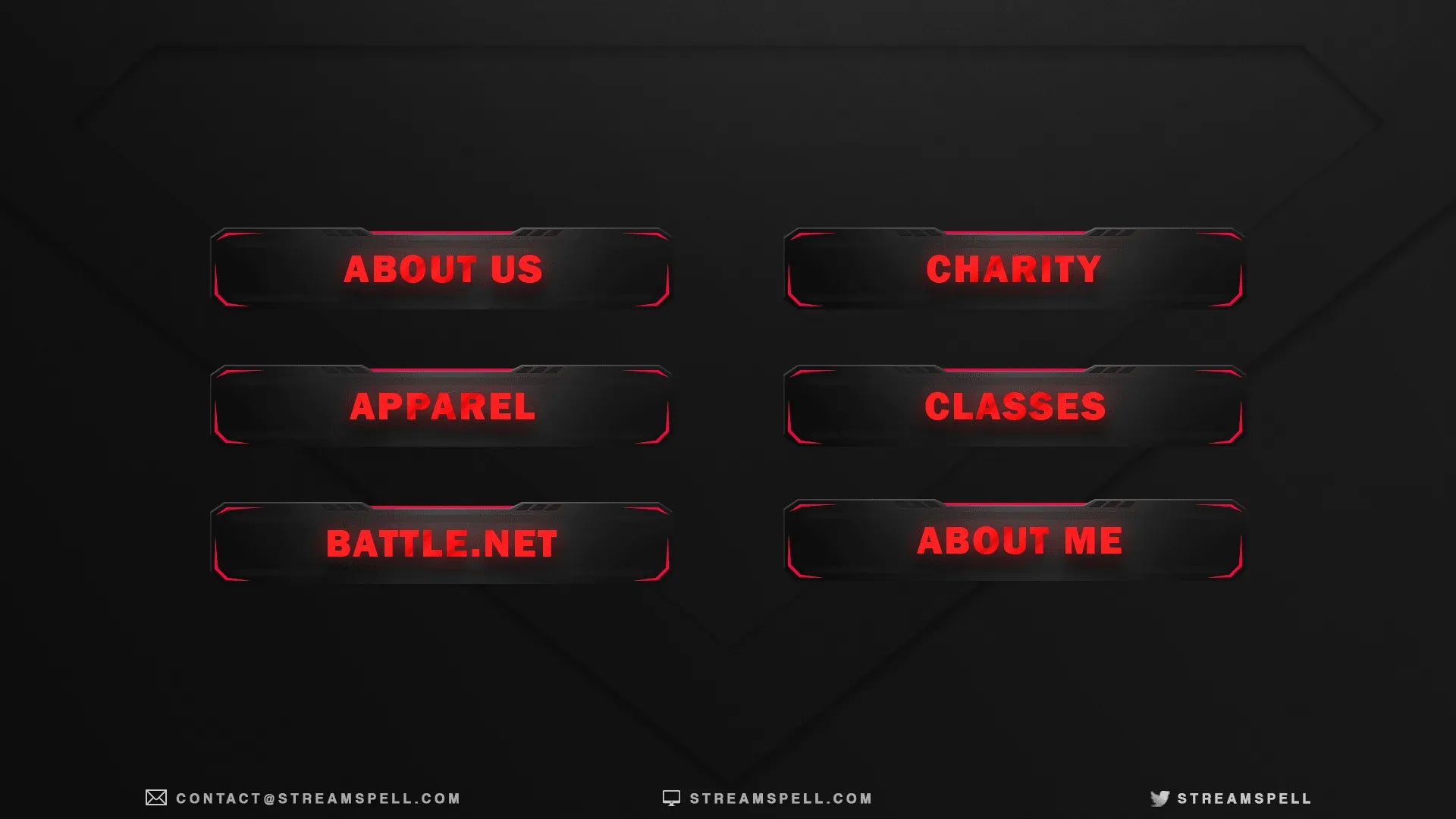 Red Killswitch Stream Panels by StreamSpell