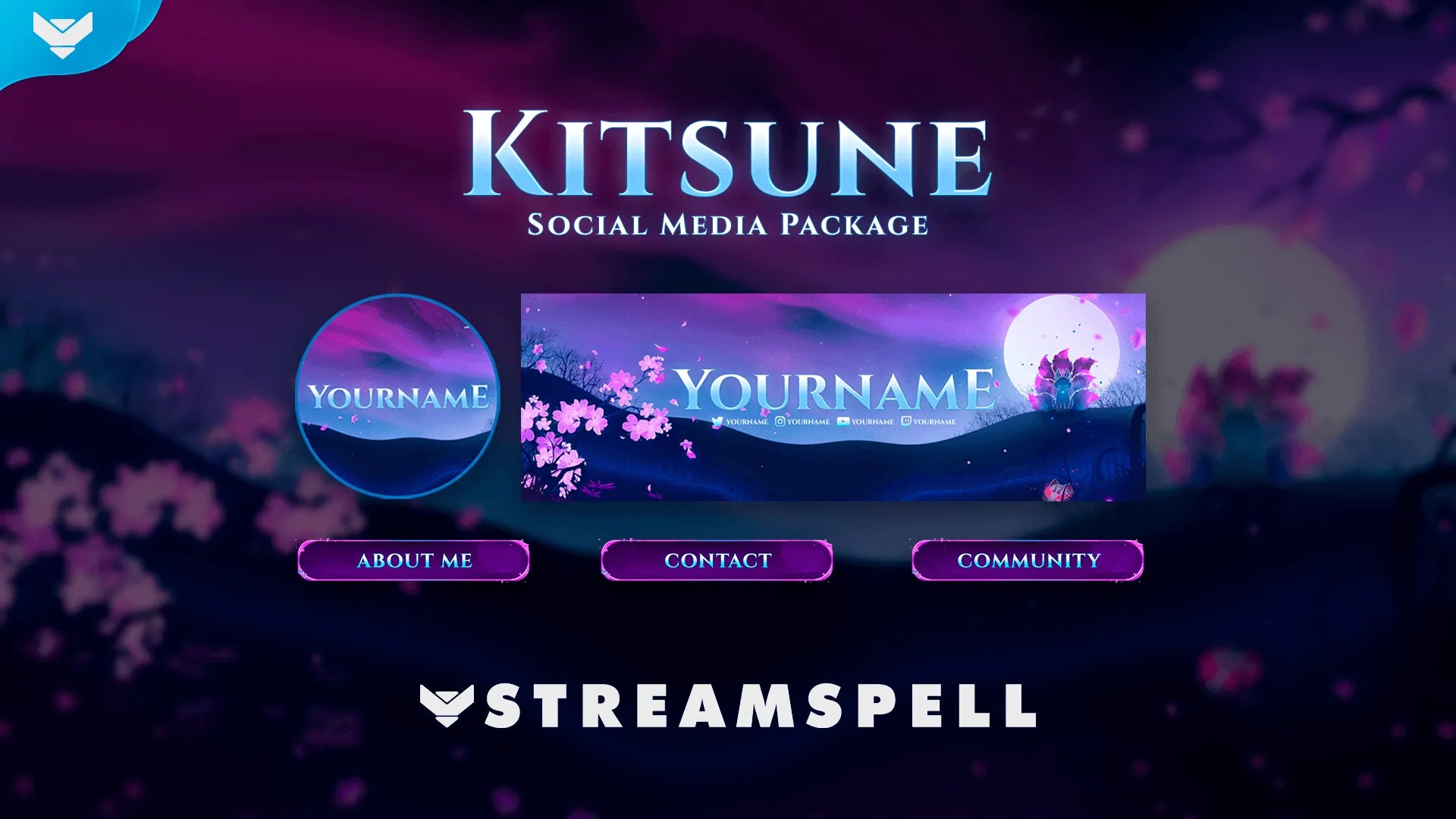 Kitsune Social Media Package