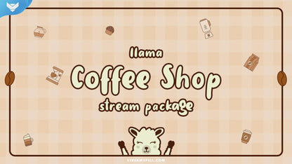 Llama Coffee Shop Stream Package