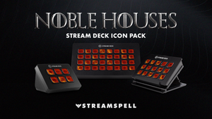 Martell Stream Deck Icons – Bronze-toned background and icons reflecting House Martell