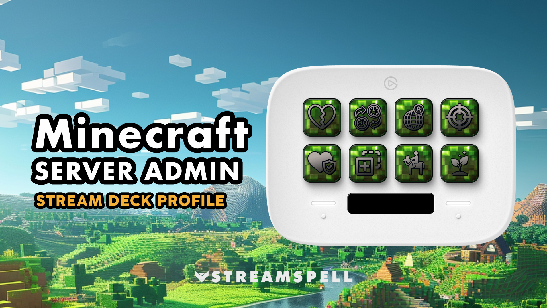 Minecraft Admin Stream Deck Profile │ Server Admin Commands – StreamSpell