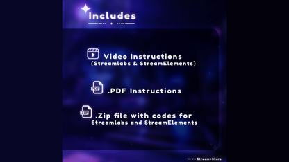 Widget includes video instructions for Streamlabs and StreamElements, PDF setup guide, and ZIP file with full HTML, CSS, and JS codes. MultiStyle Liquid Halloween Goal Widget by Stream+Stars, compatible with OBS, Streamlabs, and StreamElements.