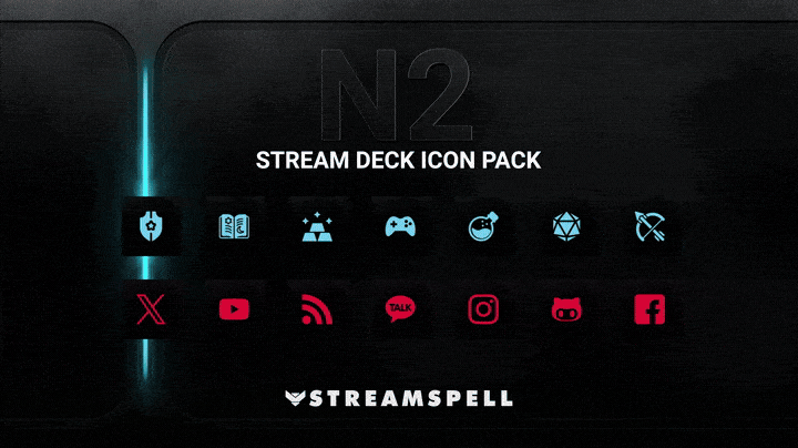 N2 Neon Stream Deck Icons