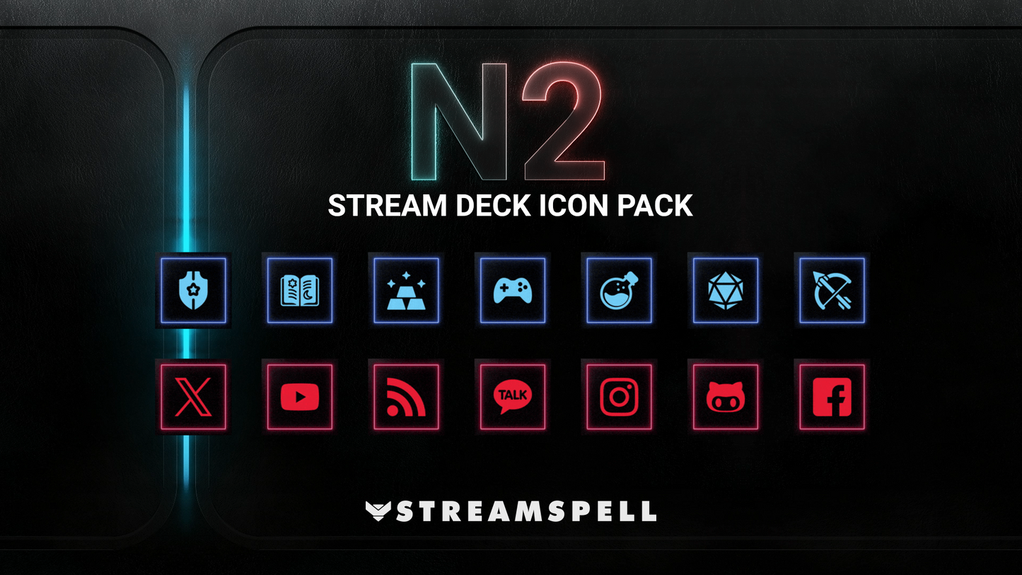 N2 Neon Stream Deck Icons