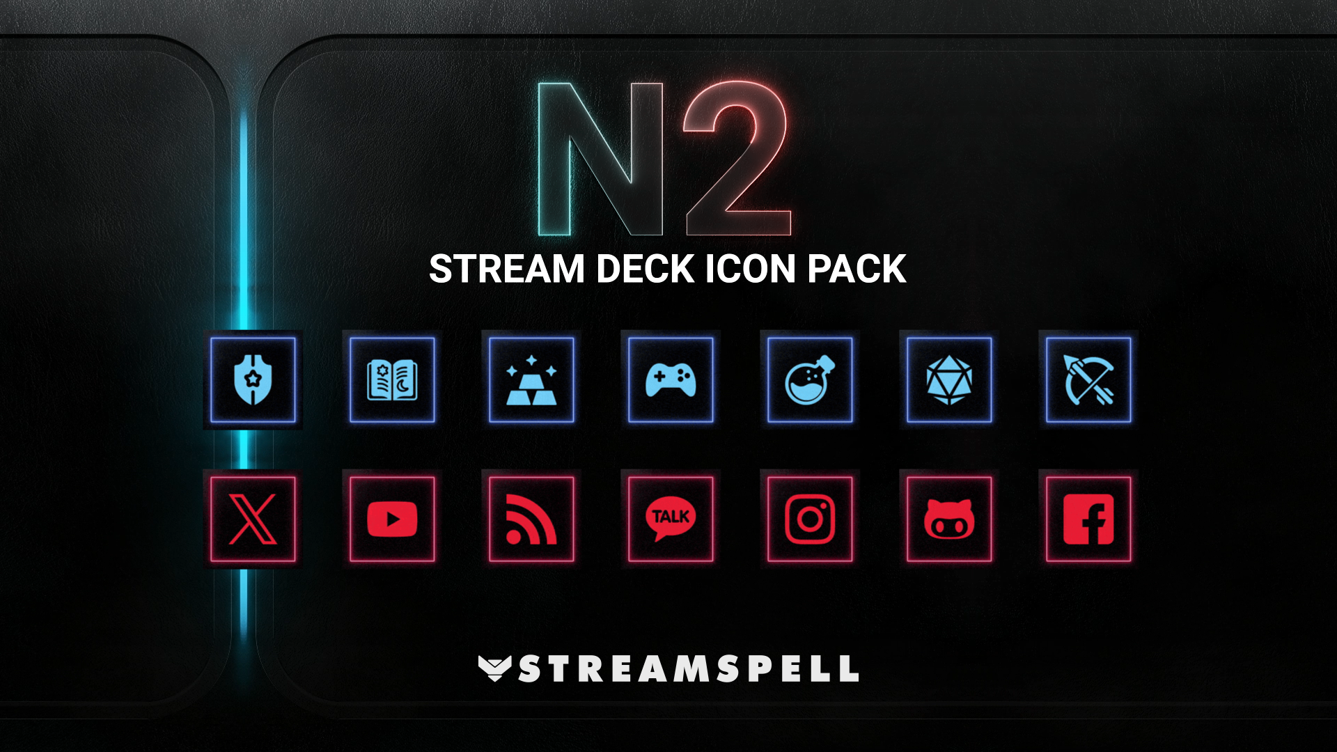 N2 Neon Stream Deck Icons