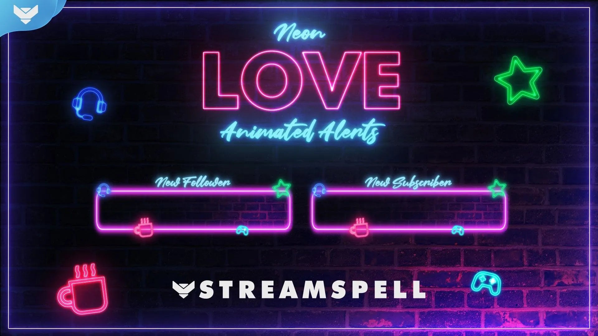 Neon Love Stream Alerts