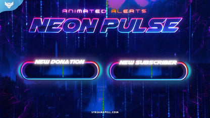 Neon Pulse Stream Alerts
