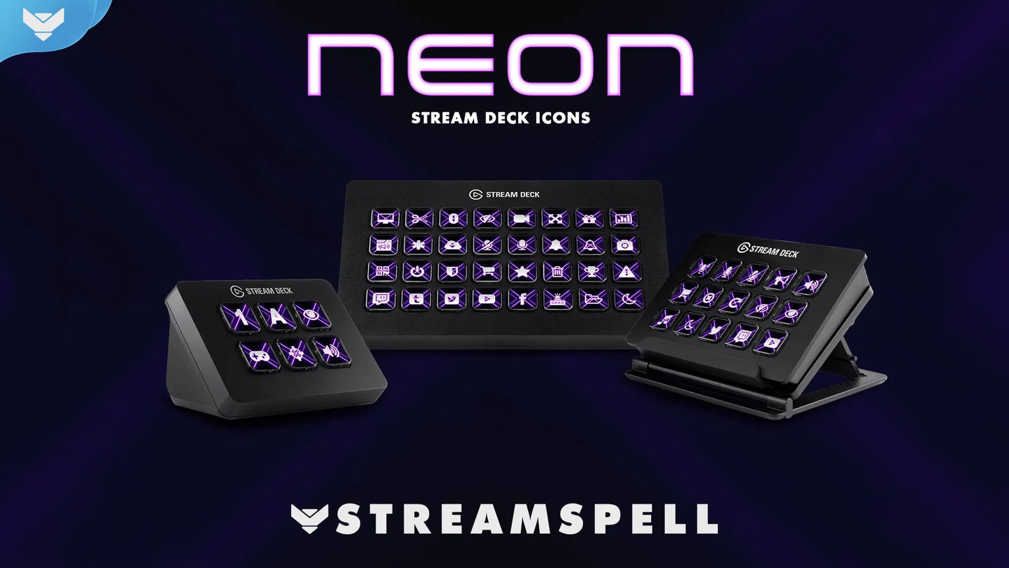 Neon Stream Deck Icons