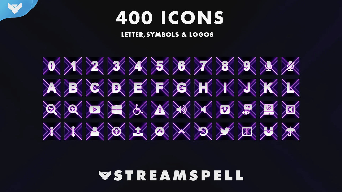 Neon Stream Deck Icons