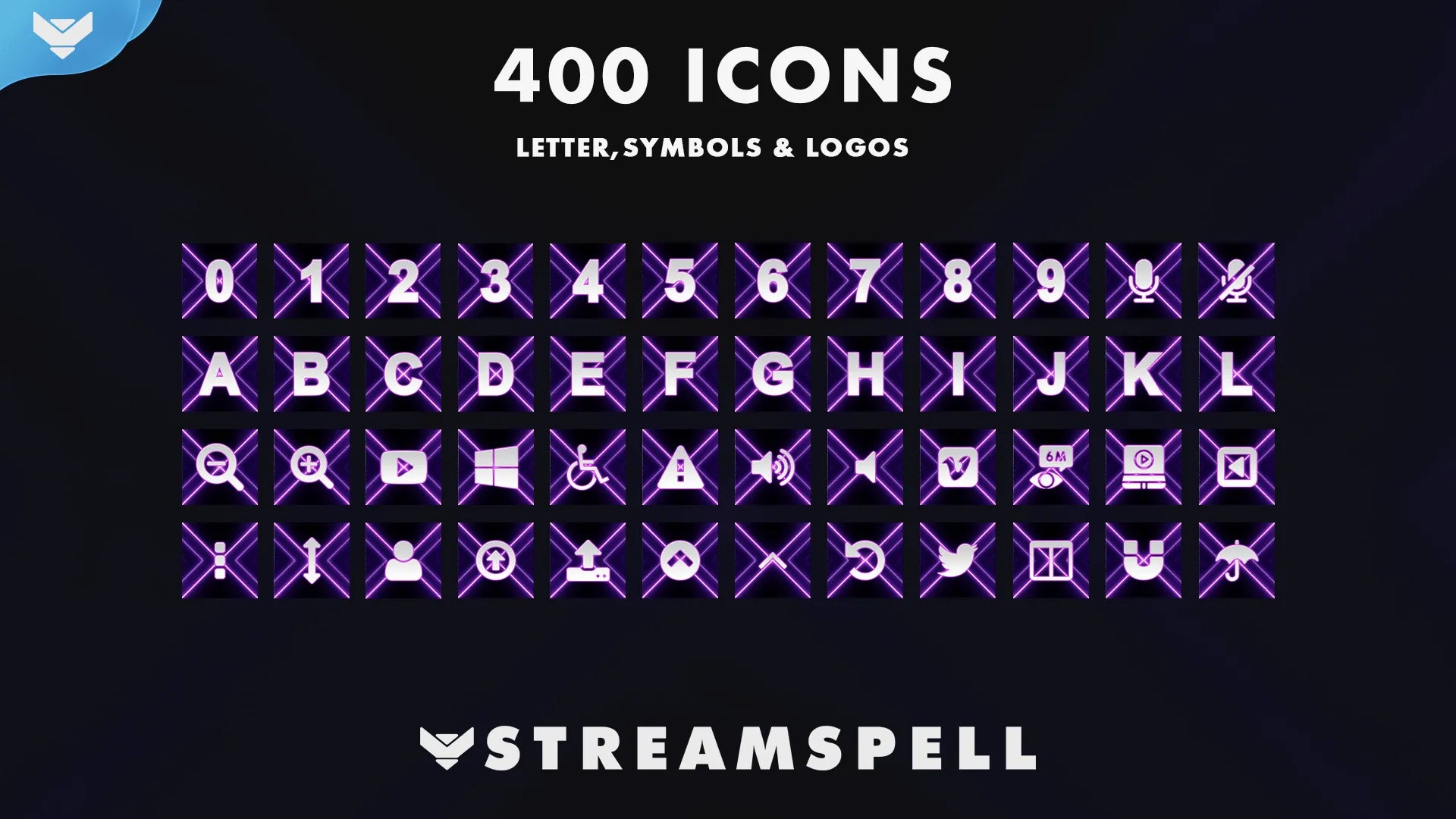 Neon Stream Deck Icons