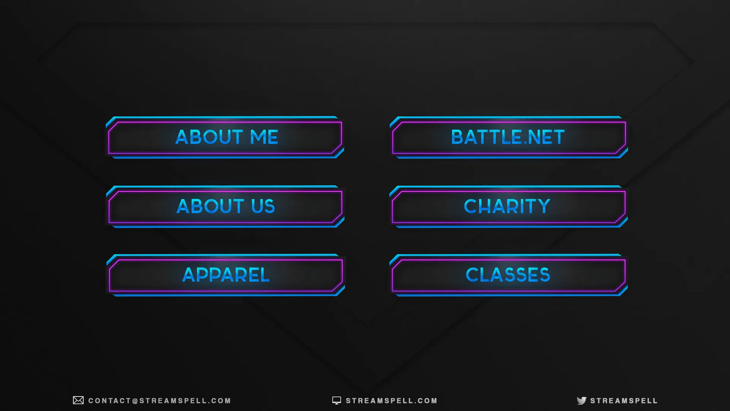Neon Stream Panels