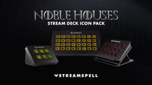 Load image into Gallery viewer, Game of Thrones-style Stream Decks displaying Noble Houses icon pack by StreamSpell. Featuring medieval fantasy icons for Stream Deck Mini, XL, and MK2. Compatible with Elgato devices and perfect for fantasy streamers.