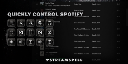 Spotify Metal Stream Deck Profile
