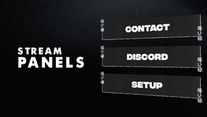 Dark Lines Stream Overlay Package