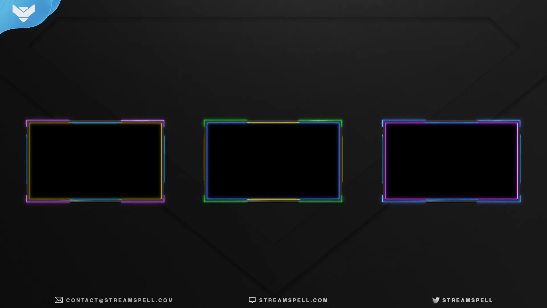 Pop Neon Animated Webcam Overlay