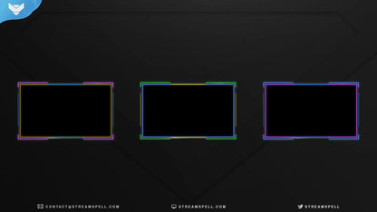 Pop Neon Animated Webcam Overlay