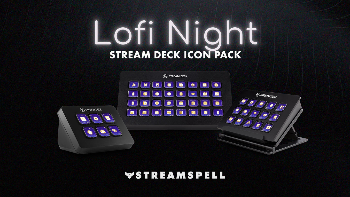 Lofi Night Stream Deck Icons