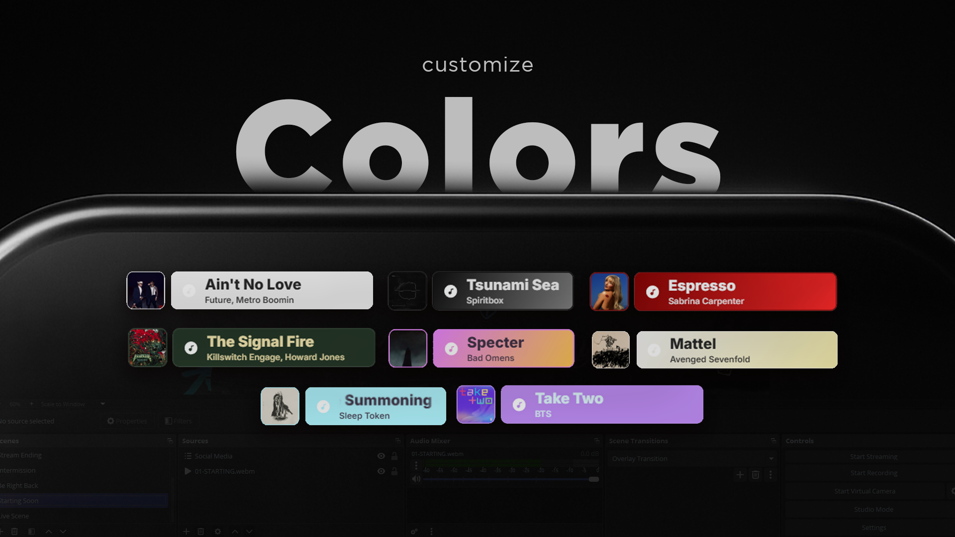 StreamSpell Spotify Widget