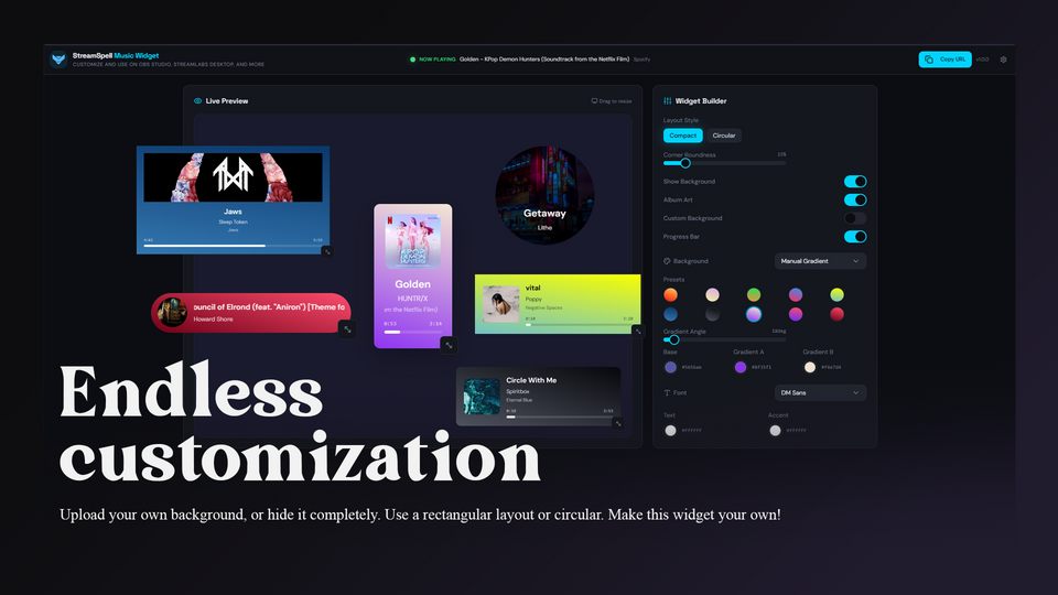 StreamSpell Spotify Widget - StreamSpell