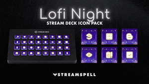 Lofi Night Stream Deck Icons
