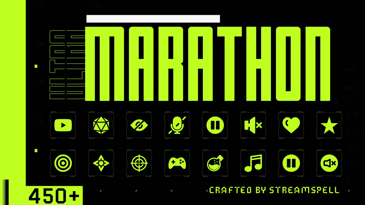 MARATHON Stream Deck Profile for OBS and Icons