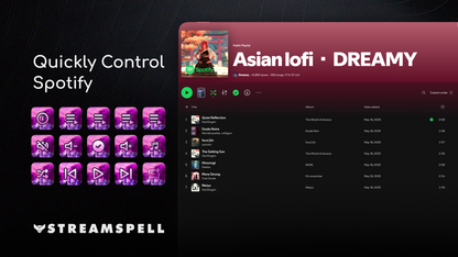 Anime Lo-Fi Spotify Stream Deck Profile