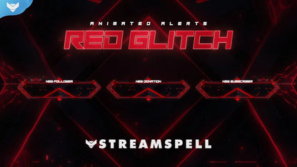 Red Glitch Stream Alerts