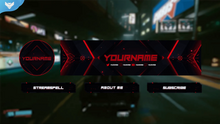 Load image into Gallery viewer, Red Glitch Stream Package