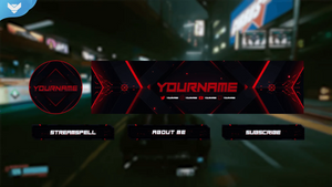 Red Glitch Stream Package